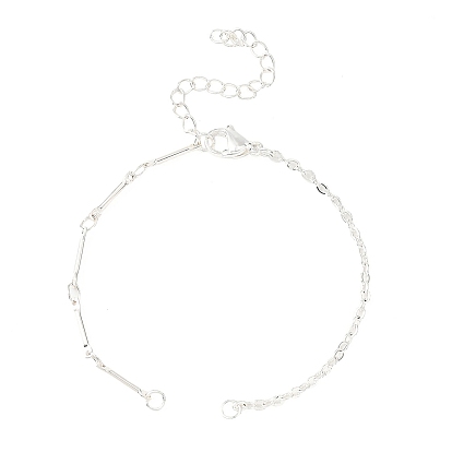 304 изготовление браслетов из латунной звеньевой цепи и троса из нержавеющей стали