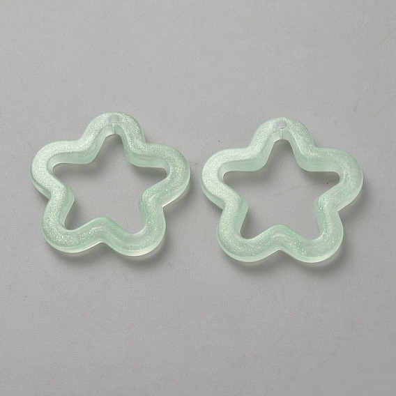 Акриловые подвески, с блеском порошок, 