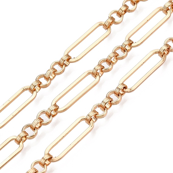 Железные овальные звенья, несварные, с катушкой