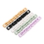 Handmade Opaque Acrylic Cross Chains, Unwelded