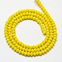 Faceted Rondelle Glass Beads Strands