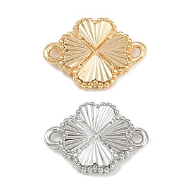 Латунные текстурированные соединительные подвески, без кадмия, без никеля и без свинца, ссылки на сердечные цветы