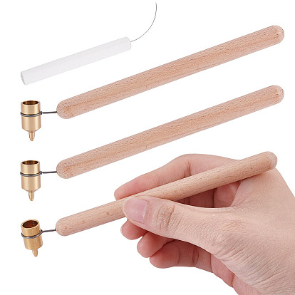 Ручка с деревянной ручкой для письма жидкостью