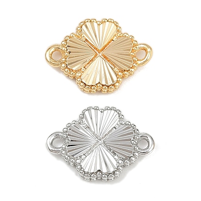 Латунные текстурированные соединительные подвески, без кадмия, без никеля и без свинца, ссылки на сердечные цветы