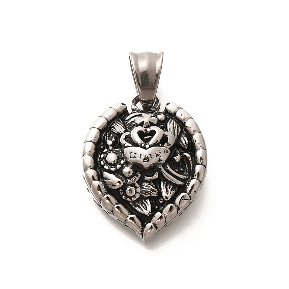 304 подвески из нержавеющей стали, лист с короной