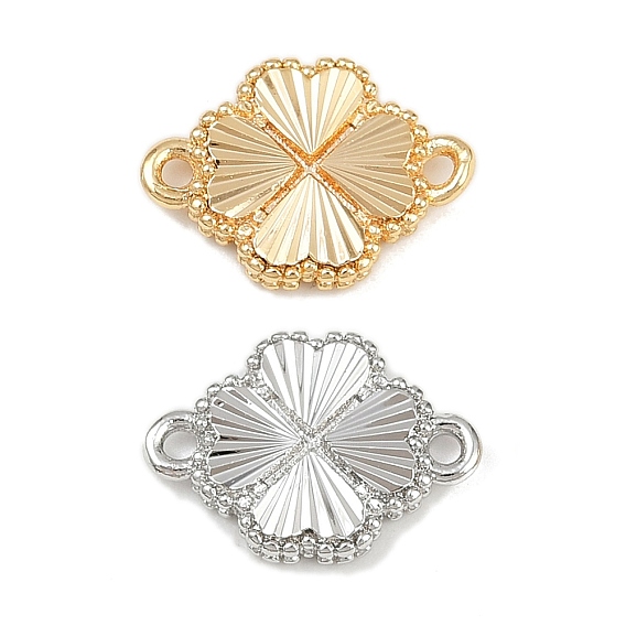 Латунные текстурированные соединительные подвески, без кадмия, без никеля и без свинца, ссылки на сердечные цветы