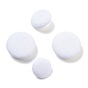 Cloth Shank Buttons, with Zinc Alloy Findings, Flat Round, for Overcoat Garment Accessories, 1-Hole