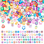 400Pcs 8 Styles Handmade Polymer Clay Beads, Mixed Shapes