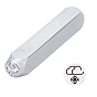 Iron Metal Stamps, for Imprinting Metal, Plastic, Wood, Leather, Round