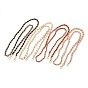 Bag Chains Straps, Iron Curb Link Chains, with Alloy Swivel Clasps & PU Leather Material, for Bag Replacement Accessories