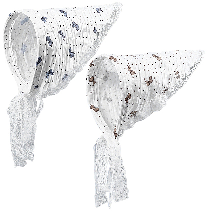 2 шт. 2 стили кружевные тканевые повязки на голову для женщин