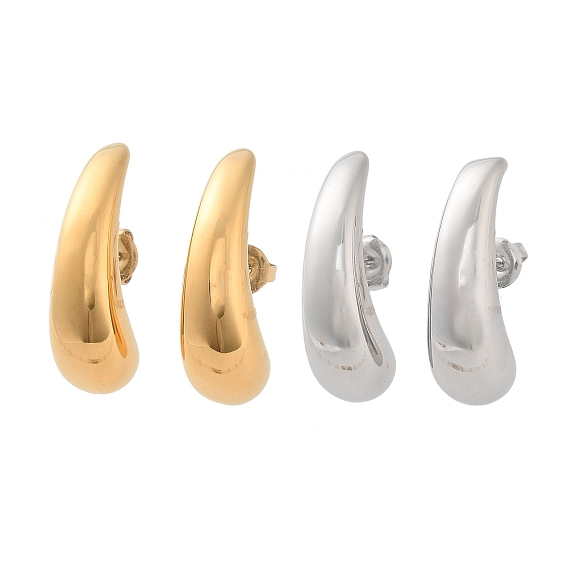 304 из нержавеющей стали серьги, слеза