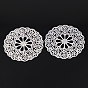 Сплавочные подвески тибетского стиля, без кадмия и без свинца, плоско-круглые, 47x1.5 мм