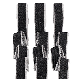 3 рулоны полиэфирной ленты, джинсовая ткань, аксессуары для одежды