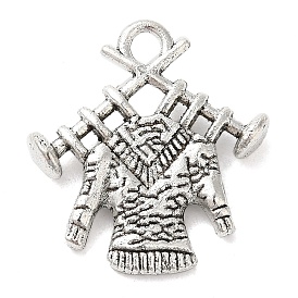 Tibetan Style Zinc Alloy Pendants, Sweater, Lead Free & Cadmium Free, 19x17x3.8mm, Hole: 2mm, about 357pcs/500g