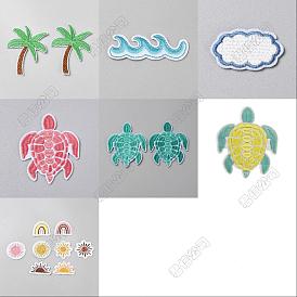 Computerized Embroidery Cloth Iron on/Sew on Patches, Costume Accessories, Mixed Shapes