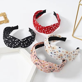 Spring and summer S-shaped hair hoop all-match women's face wash outside departure card floral wide-brimmed headdress hair accessories press