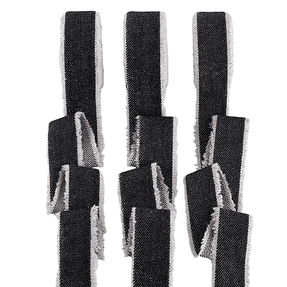 3 рулоны полиэфирной ленты, джинсовая ткань, аксессуары для одежды