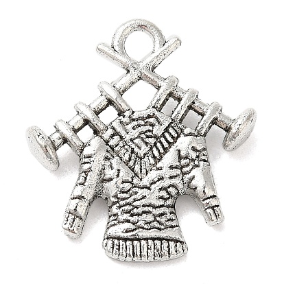 Tibetan Style Zinc Alloy Pendants, Sweater, Lead Free & Cadmium Free, 19x17x3.8mm, Hole: 2mm, about 357pcs/500g