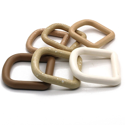 ABS Plastic D Rings, Buckle Clasps, For Webbing, Strapping Bags, Garment Accessories