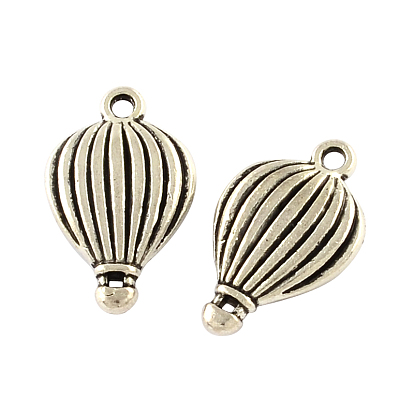 Hot-air Balloon Tibetan Style Zinc Alloy Pendants, Lead Free & Cadmium Free