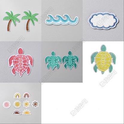 Computerized Embroidery Cloth Iron on/Sew on Patches, Costume Accessories, Mixed Shapes