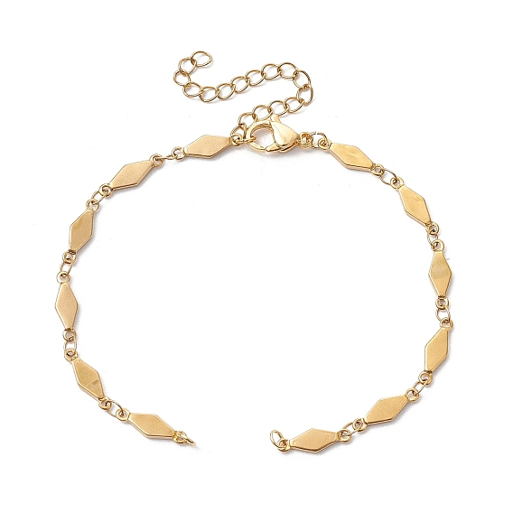 304 изготовление браслета из ромбовидной цепи из нержавеющей стали