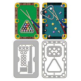 Трафареты для резки углеродистой стали для бильярда, для diy scrapbooking, Фотоальбом, декоративная бумага для тиснения, форма для поздравительных открыток