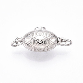 925 застежка из стерлингового серебра, овальные, с печатью s925, с целью перехода в кольце