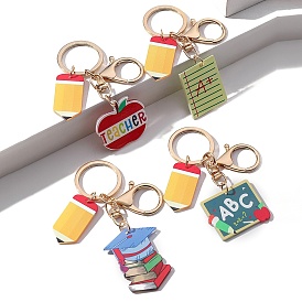 Teacher's Day Acrylic Keychains, Bag Purse Decorations, Pencil