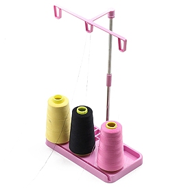 3 soporte para carrete de hilo, soporte de hilo de máquina de coser de plástico, organizador de hilos de coser