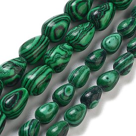 Синтетического малахита бисер нитей, слеза