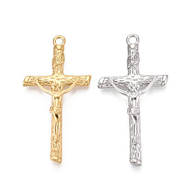 304 из нержавеющей стали большие кулоны, распятие