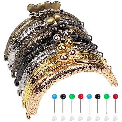 Железа кошелек кадры, латунные гайки для сережек / серьги и 304 шаровые головки из нержавеющей стали