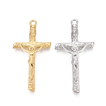 304 из нержавеющей стали большие кулоны, распятие