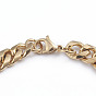 Unisex 304 Stainless Steel Curb Chain Bracelet & Necklace Jewelry Sets, with Lobster Claw Clasps