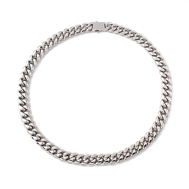 304 Stainless Steel Curb Chains Necklace for Women