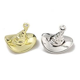 Rack Plating Alloy Pendant, Lead Free & Cadmium Free, Hat Charms