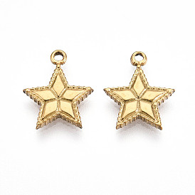 304 прелести нержавеющей стали, ионное покрытие (ip), звезда очарование