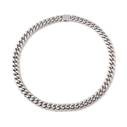 304 Stainless Steel Curb Chains Necklace for Women
