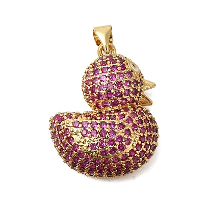 Стойка металлическая латунная микропрофилированная кубическая циркония подвески, долговечный, без свинца и без кадмия, прелести утки, с целью перехода в кольце