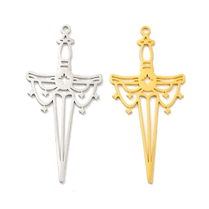 201 из нержавеющей стали большие кулоны, меч прелести