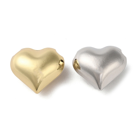 Стойка обшивка латунная европейская бусина, долговечный, без кадмия и без свинца, бусины с большим отверстием, сердце