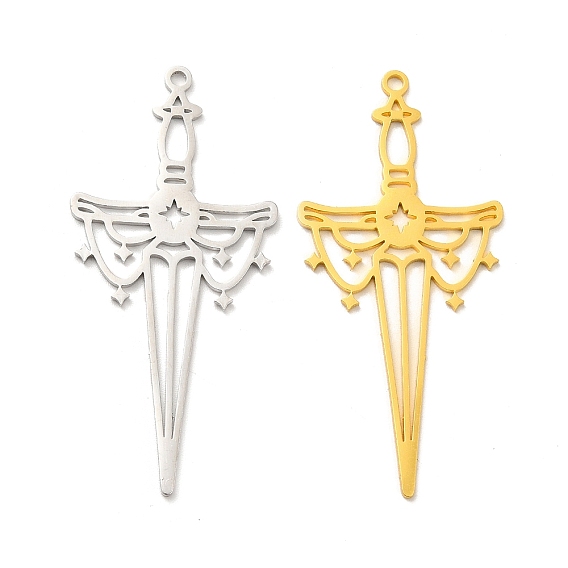201 из нержавеющей стали большие кулоны, меч прелести