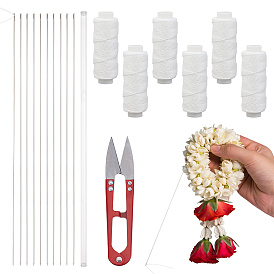 Нитки для вышивания из марганцевой стали, прямые, с вощеными полиэфирными шнурами, из нержавеющей стали ножницы, центрифужная пластиковая пробирка из полипропилена