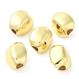Brass European Beads, Large Hole Beads, Long-Lasting Plated, Lead Free & Cadmium Free, Bean