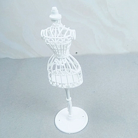 Plastic Hollow out Mannequin Model Clothing Support, for Doll Skirt Display Rack Accessories