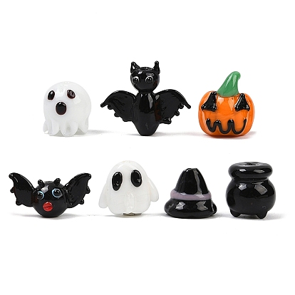 Хэллоуин бусины лэмпворк ручной работы