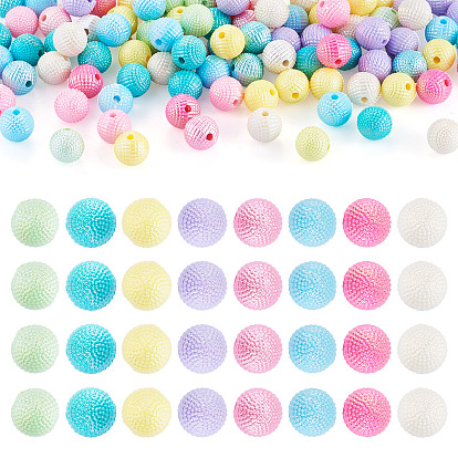 200шт. непрозрачные пластиковые бусины из АБС-пластика, Берри бисера, имитации жемчуга, круглые
