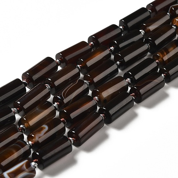 Natural Agate Beads Strands, Column